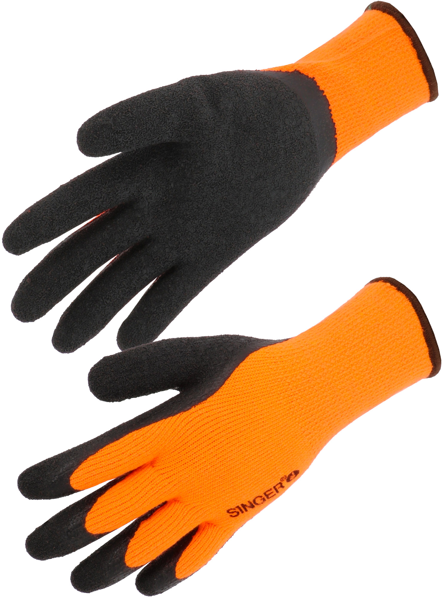 Item Crinkle latex glove. Acrylic terry liner. 10 gauge.