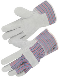Beschermende handschoenen. De handpalm is gemaakt van rundsplitleer