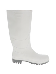 P.V.C boots. White colour. Viscosed lined