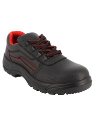 Low cut safety shoes. S3 HRO SRC. Waterrepellent pigmented leather.Nitrile sole