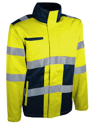 Veste de travail haute visibilité. 65% polyester et 35% coton, 245 g/m².